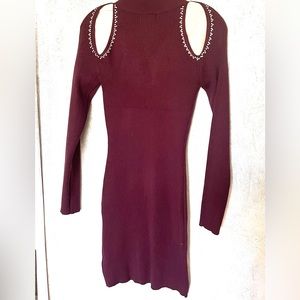 Say what cold shoulder sweater dress